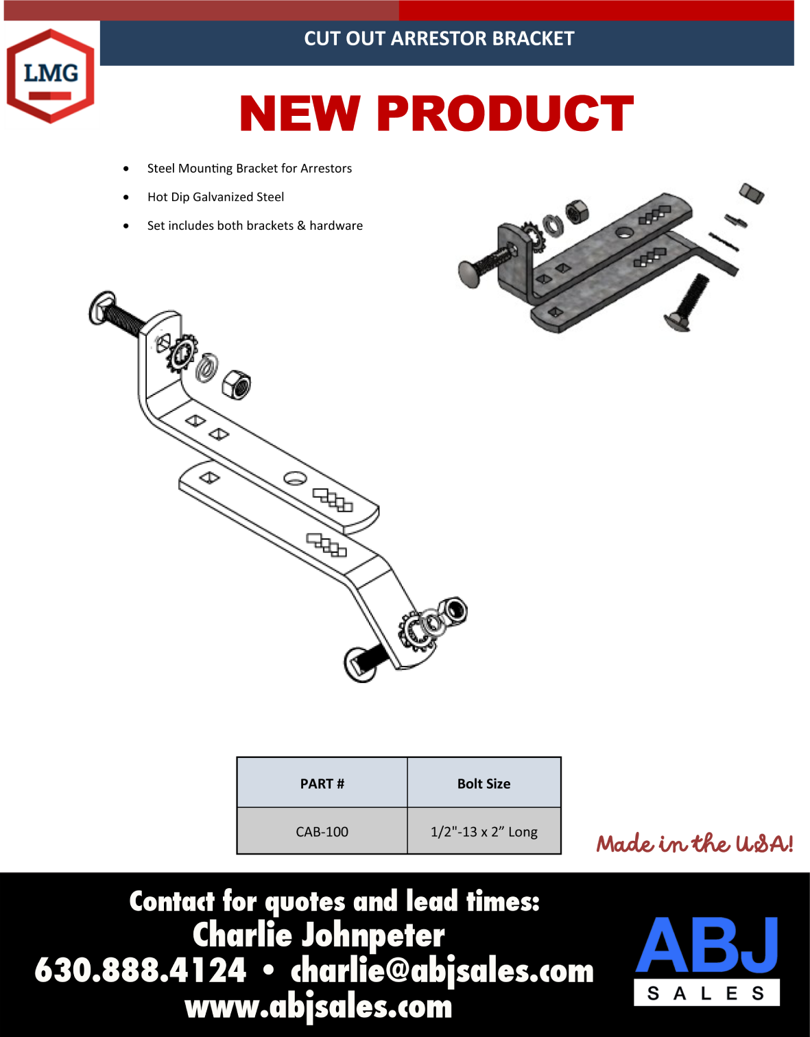 Cut Out Arrestor Bracket