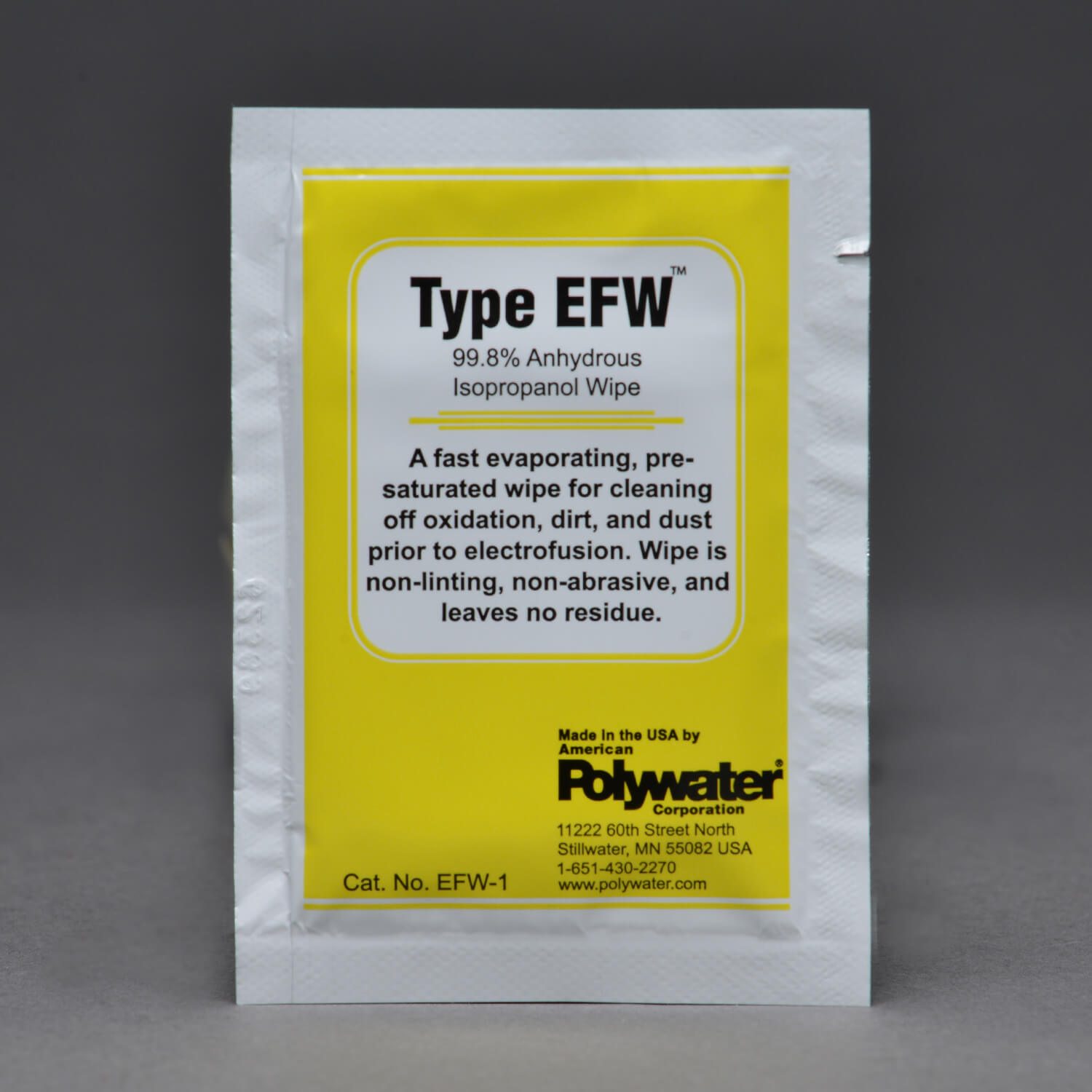 Polywater® EFW™ Alcohol Cleaning Wipe